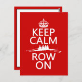 平静そして列をの保って下さい(色を選んで下さい) ポストカード (正面/裏面)