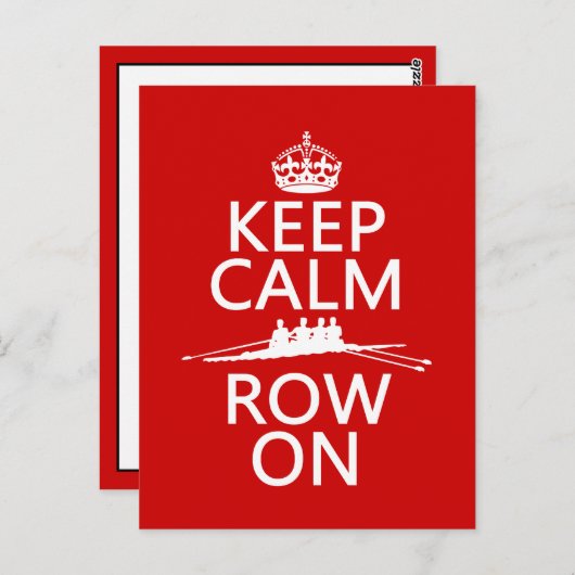 平静そして列をの保って下さい(色を選んで下さい) ポストカード (正面/裏面)