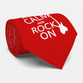 平静そして石をの保って下さい(ギター) (どの色でも) ネクタイ (ロール)