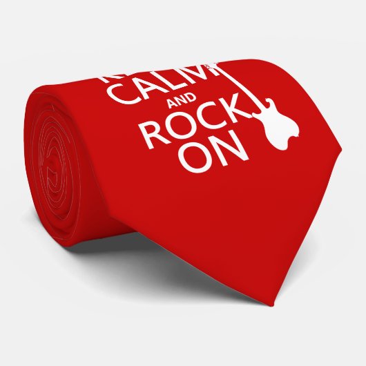 平静そして石をの保って下さい(ギター) (どの色でも) ネクタイ (ロール)