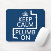 平静そして錘をの保って下さい(鉛管工か配管) マウスパッド (マウス)