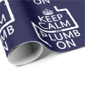 平静そして錘をの保って下さい(鉛管工か配管) ラッピングペーパー (ロールコーナー)