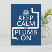 平静そして錘をの保って下さい(鉛管工か配管) 招待状 (スタンド正面)