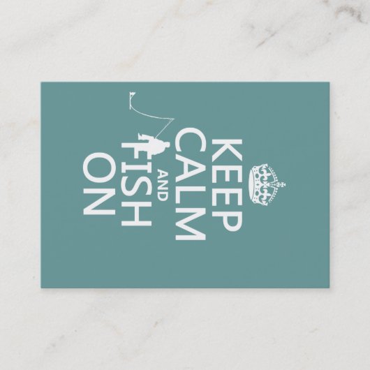 平静そして魚をの飼って下さい(すべての色) 名刺 (正面)