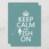 平静そして魚をの飼って下さい(すべての色) 招待状 (正面/裏面)