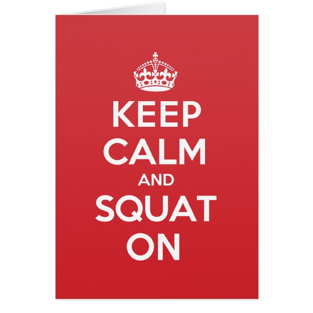 平静のずんぐりとした挨拶のメッセージカードを保って下さい (正面)