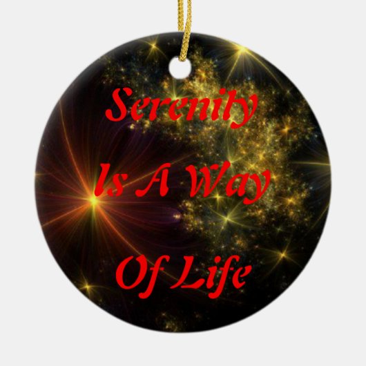 平静のオーナメント セラミックオーナメント (正面)