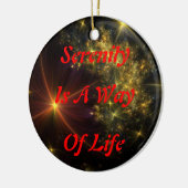 平静のオーナメント セラミックオーナメント (左)