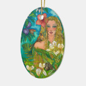 平静のクリスマスのオーナメント セラミックオーナメント (左)