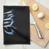 平静の日本のな漢字の書道の記号 キッチンタオル (四つ折り)