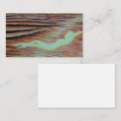 平静の海の月光の波のビーチの名刺 名刺 (正面/裏面)