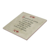 平静の祈りの言葉かヴィンテージのスタイル タイル (側面)