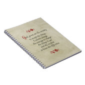 平静の祈りの言葉かヴィンテージのスタイル ノートブック (右側)