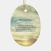 平静の祈りの言葉のオーナメント セラミックオーナメント (裏面)