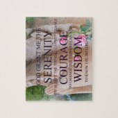 平静の祈りの言葉のバラのパズル ジグソーパズル (縦)