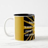 平静の祈りの言葉のマグ ツートーンマグカップ (左)