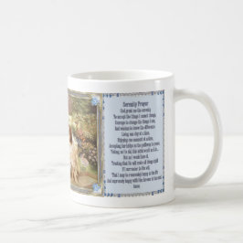 平静の祈りの言葉の天使の庭のマグ コーヒーマグカップ