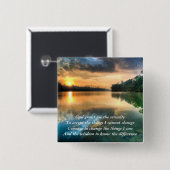 平静の祈りの言葉の景色ボタン 缶バッジ (正面&裏面)