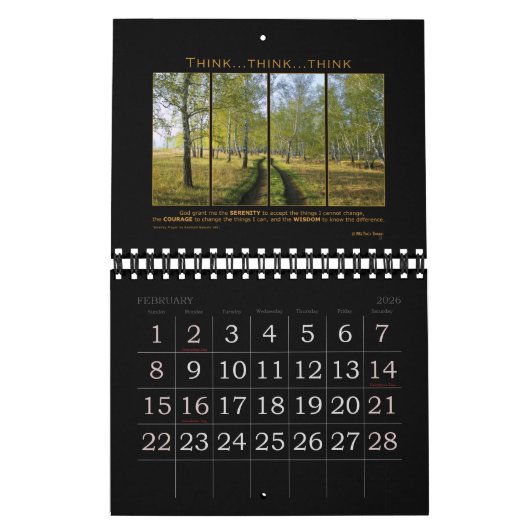 平静の祈りの言葉の神のグラントの引用文のスローガンの回復 カレンダー (2月 2026)