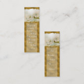 平静の祈りの言葉の蝶名刺の~Gold スキニー名刺 (正面/裏面)