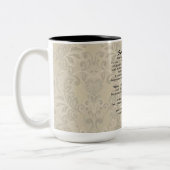 平静の祈りの言葉はマグに2ある調子を与えました ツートーンマグカップ (左)