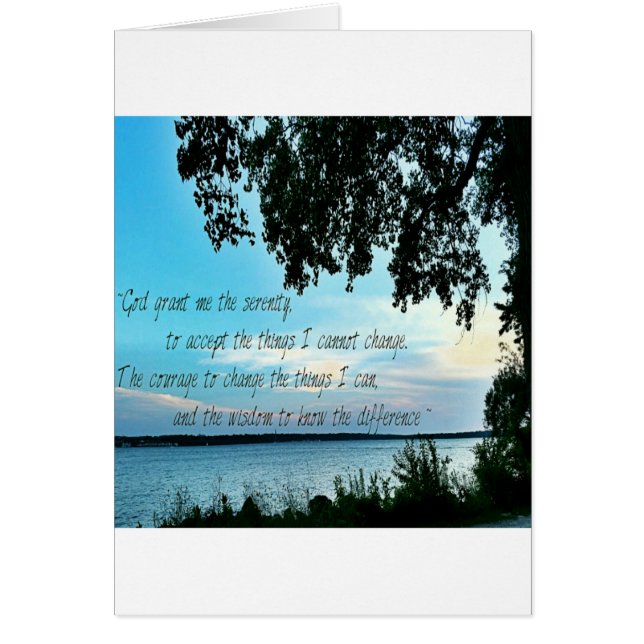 平静の祈りの言葉 (正面)