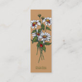 平静の祈りの言葉: てんとう虫とのデイジー スキニー名刺 (裏面)