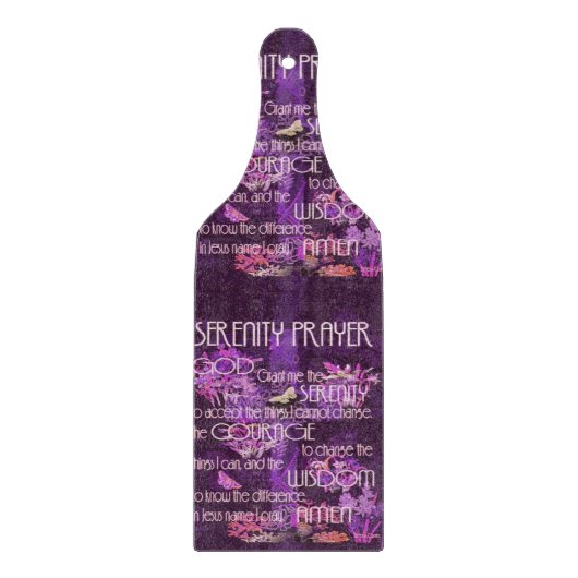 平静の祈りの言葉 カッティングボード (正面)