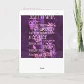 平静の祈りの言葉 カード (裏面)