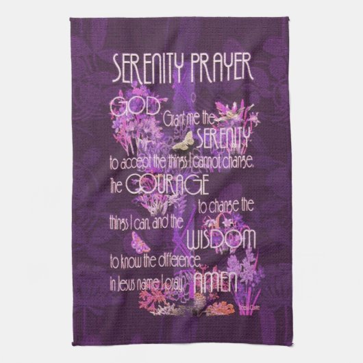 平静の祈りの言葉 キッチンタオル (縦)