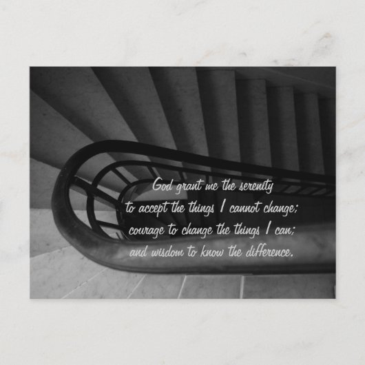 平静の祈りの言葉 ポストカード (正面)