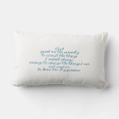 平静の祈りの言葉 ランバークッション (裏面)