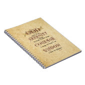 平静の祈りの言葉: 古い英国のアンティーク、強さまたはRec ノートブック (右側)