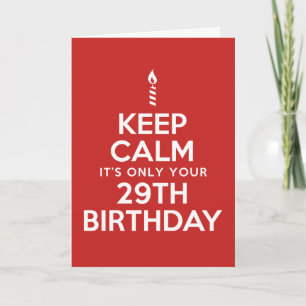 平静の第29誕生日だけ保って下さい カード