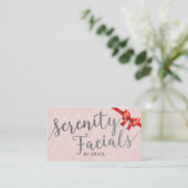 平静の美顔術のSkincareのサロンのスパのエステティシャン 紹介カード (スタンド正面)