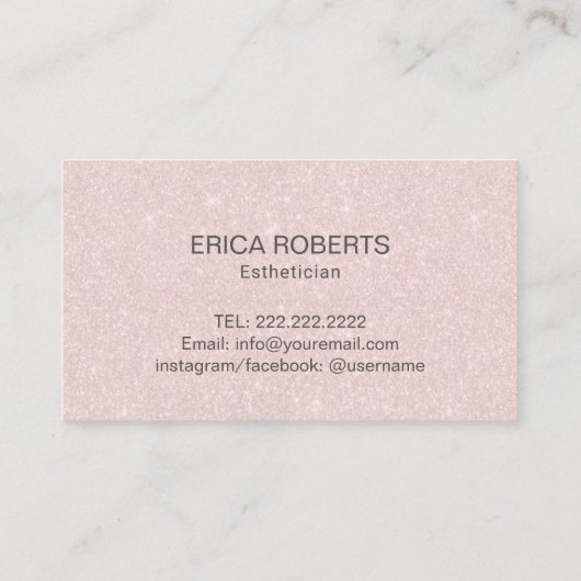 平静の美顔術のSkincareのサロンのスパのエステティシャン#2 名刺 (裏面)