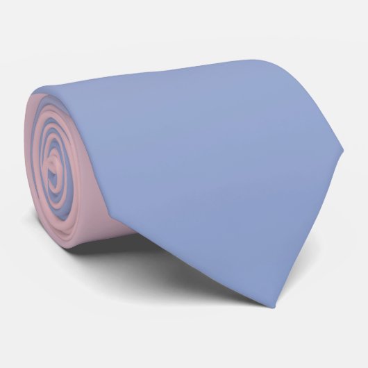 平静の青の勾配へのローズクォーツ ネクタイ (ロール)