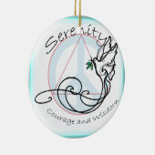 平静の鳩 セラミックオーナメント (右)