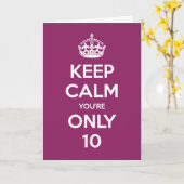 平静の10あなたはだけバースデー・カード-紫色--を保って下さい カード (黄色い花)
