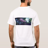 平静のTシャツのフォント Tシャツ (裏面)