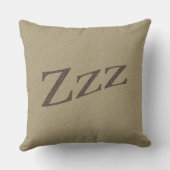 平静をしますあらゆる色のナダZzzを保って下さい クッション (裏面)