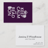 平静をで読まれて保てば(あらゆる色で) 名刺 (正面/裏面)