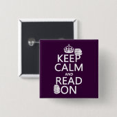 平静をで読まれて保てば(あらゆる色で) 缶バッジ (正面&裏面)