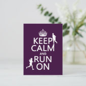 平静をで走られて保てば(カスタマイズ可能な色) ポストカード (スタンド正面)