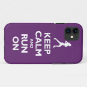 平静をで走られて保てば(プラム) Case-Mate iPhoneケース (裏面(横))