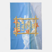 平静をアロハ保てば キッチンタオル (縦)