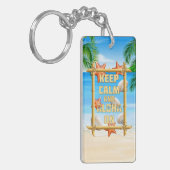 平静をアロハ保てば キーホルダー (正面左)