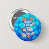 平静をアロハ保てば 缶バッジ (正面&裏面)