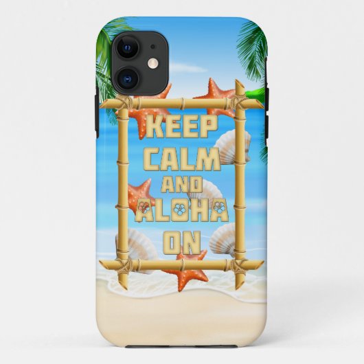 平静をアロハ保てば Case-Mate iPhoneケース (裏面)