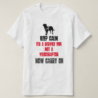 平静をサービス犬保って下さい Tシャツ